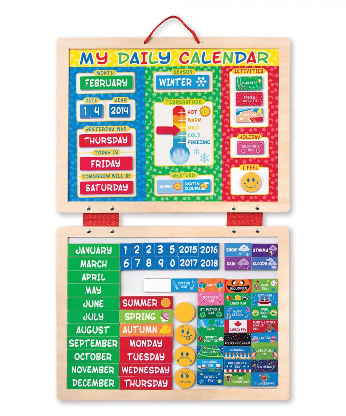 Melissa & Doug My First Daily Magnetic Calendar Set