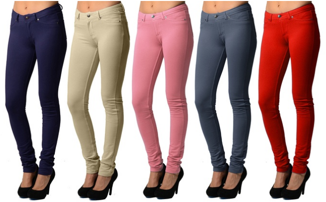 Women's Stretchy Jeggings with Pockets