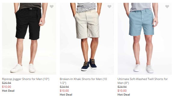 men's shorts under $10