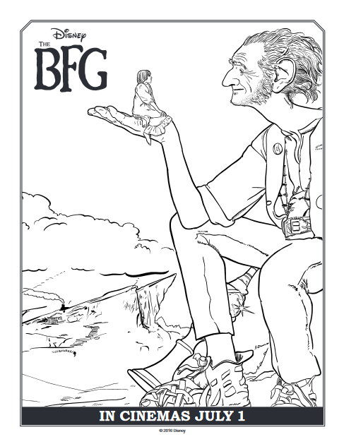 the bfg coloring pages
