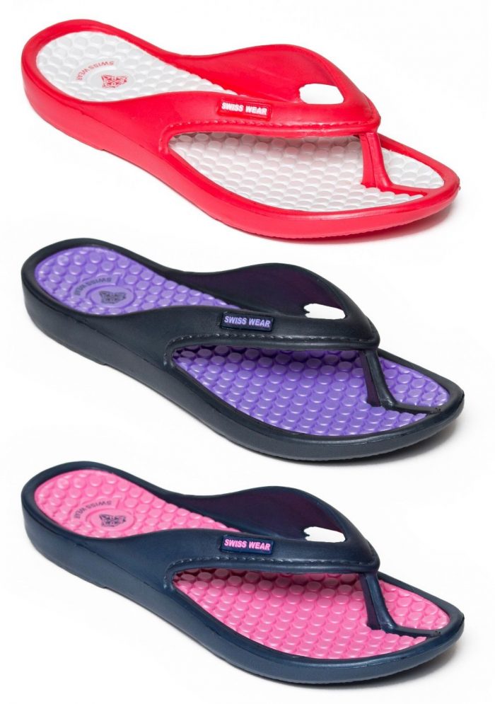 womens comfortable gel flip flops