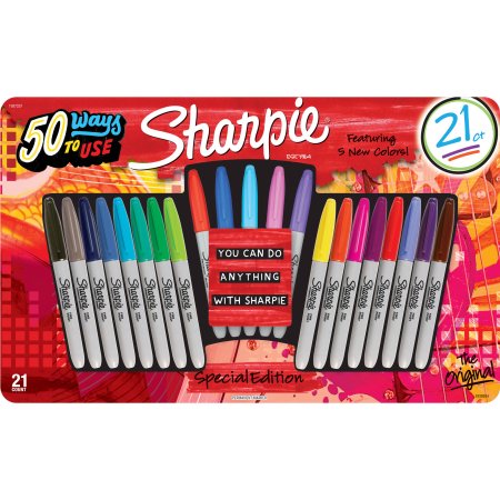 Sharpie Permanent Markers Limited Edition 21ct Value Pack for $9.28 ...