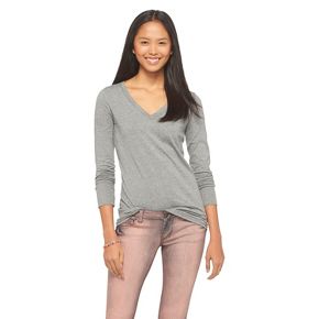 boyfriend long sleeve vneck