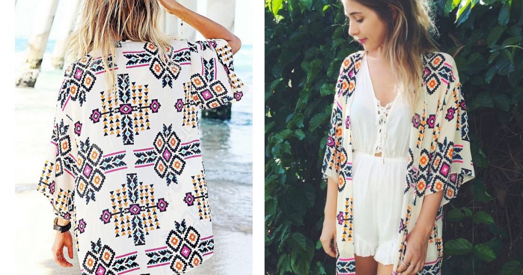 Aztec Print Kimono 7.99! Free Shipping! Utah Sweet Savings