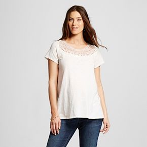 maternity crochet tee