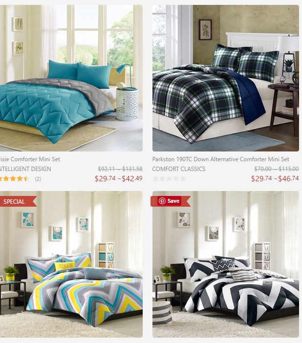 Capture comforters