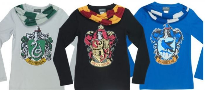 Girls' Harry Potter Long Sleeve Tees with Scarf