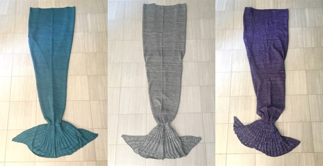 Large Mermaid Tail Blanket
