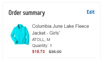 columbia fleece jacket summary
