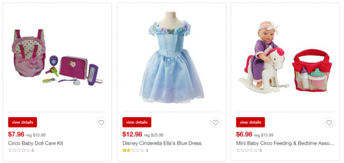 target toy clearance girls