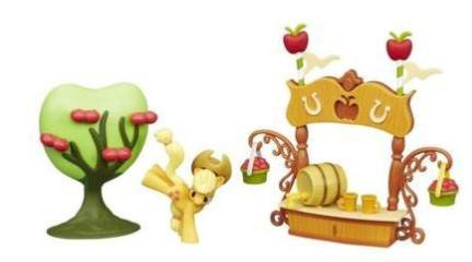 My Little Pony Friendship Is Magic Collection Sweet Apple Juice Stand Set