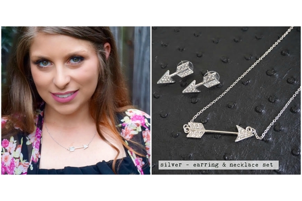 arrow-necklace-earring-set
