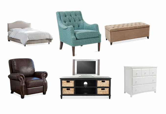 Macy’s 50% Off Furniture Sale!! Upholstered Beds $150, Arm Chairs $177, , Dressers $180 and MORE ...