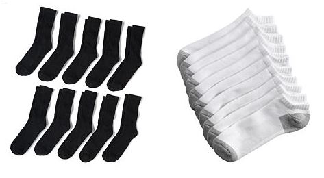 Men’s 10-Pack Tek Gear Socks for $6.99 Shipped for Kohl’s Cardholders ...