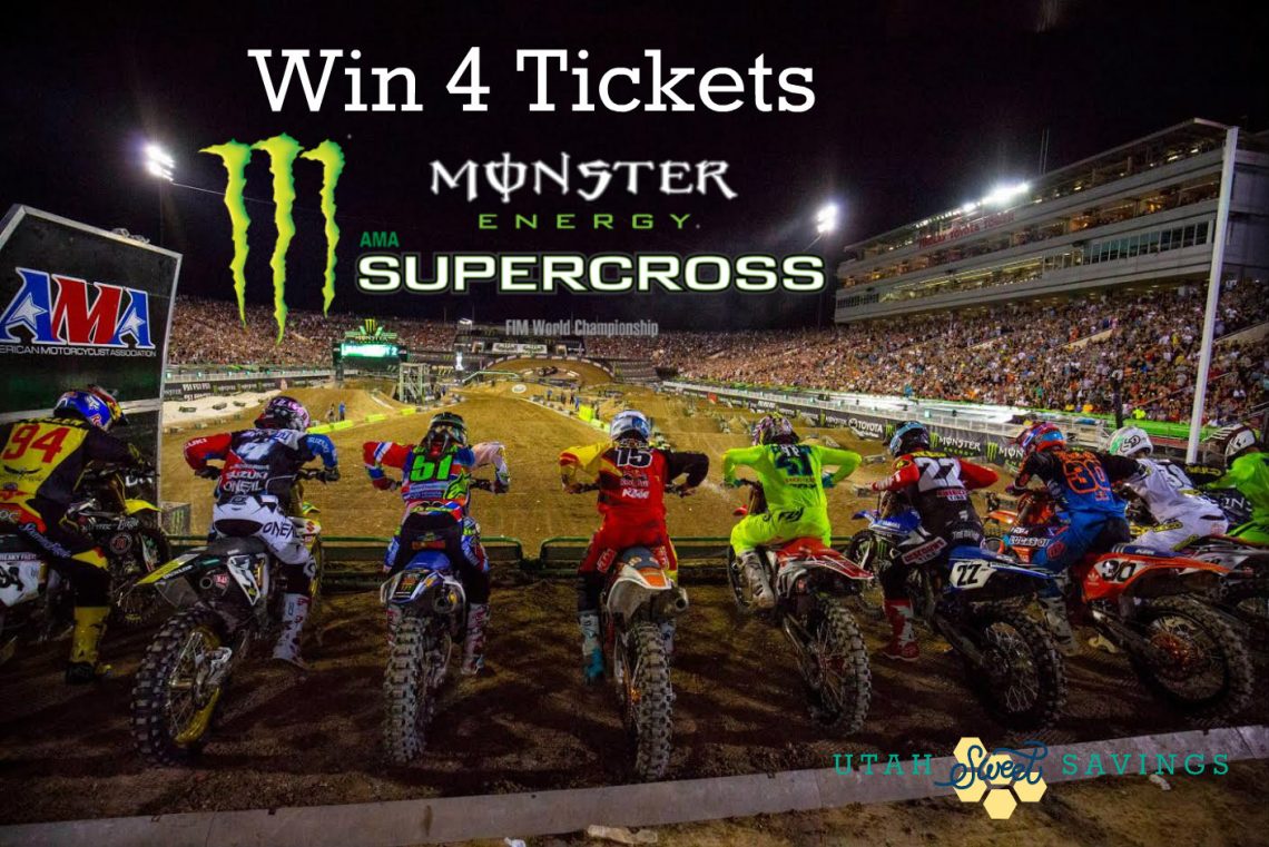 Win 4 Tickets to Monster Energy Supercross in Salt Lake City! Utah