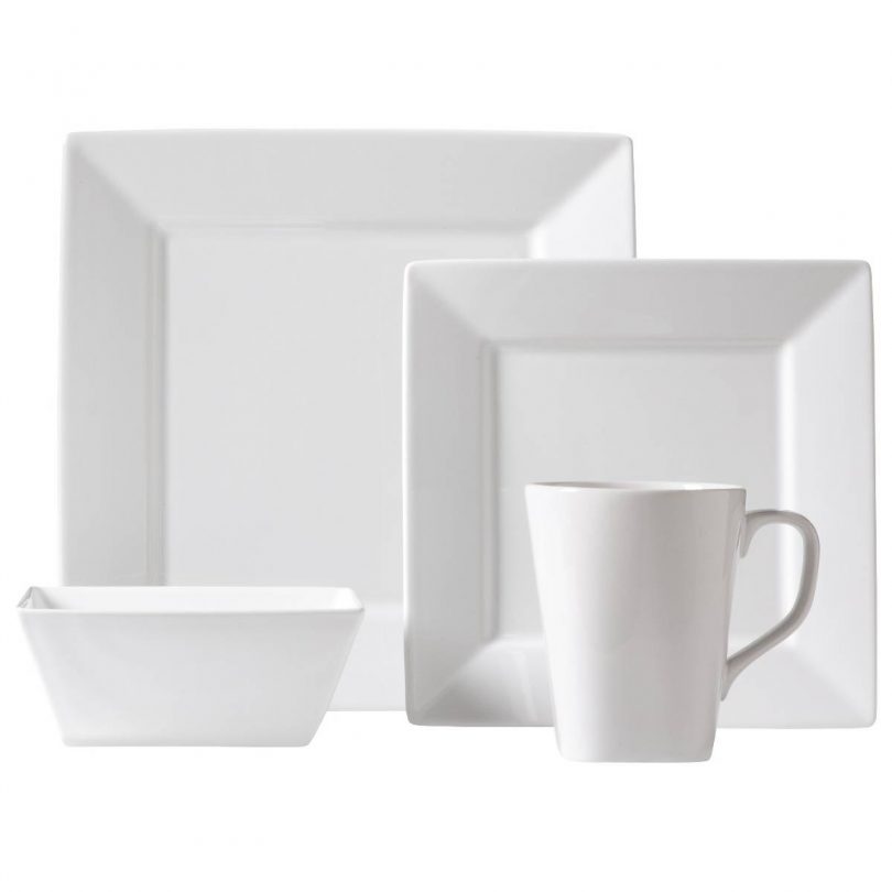 Threshold White Porcelain Dinnerware Sale! 16 pc Set for 35.99