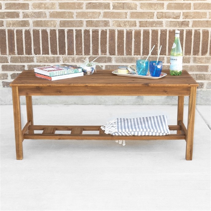 Acacia Wood Ladder Coffee Table for 139.99 + Free Shipping (Reg 249.
