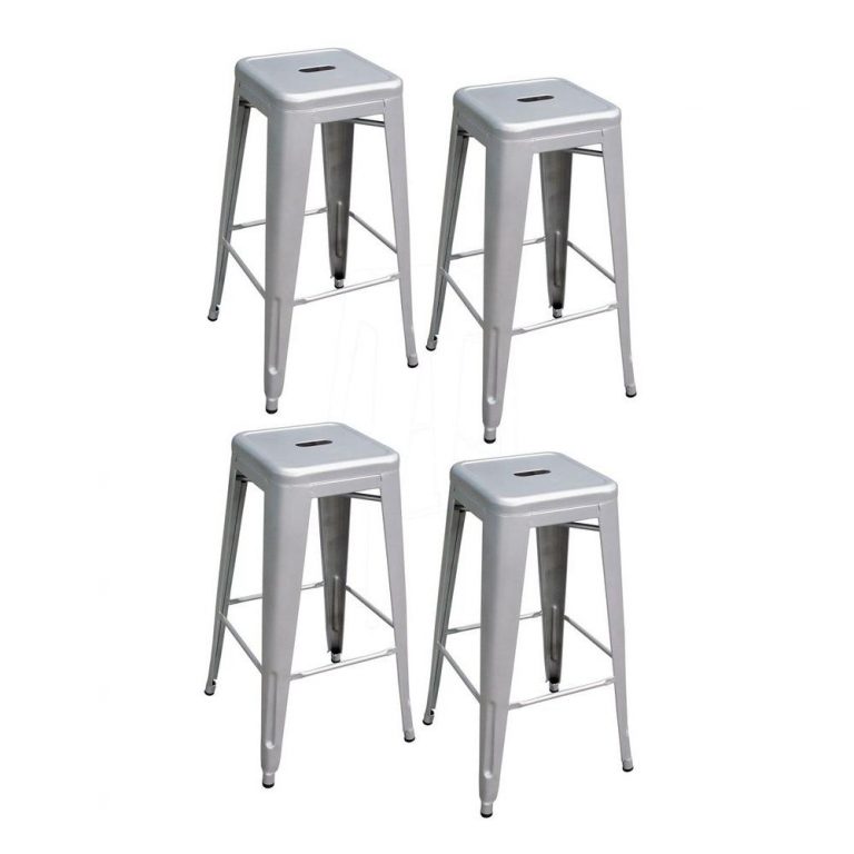 4 Pack Silver Metal Bar Stools 88.00 (regularly 110) Utah Sweet Savings