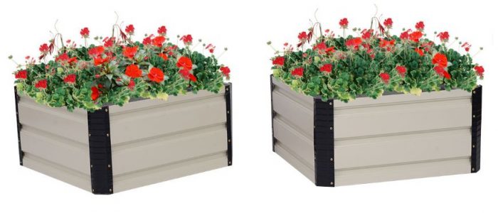 Square Raised Garden Beds, Set of 2 for $42.99 (Reg. $79.99) + Free