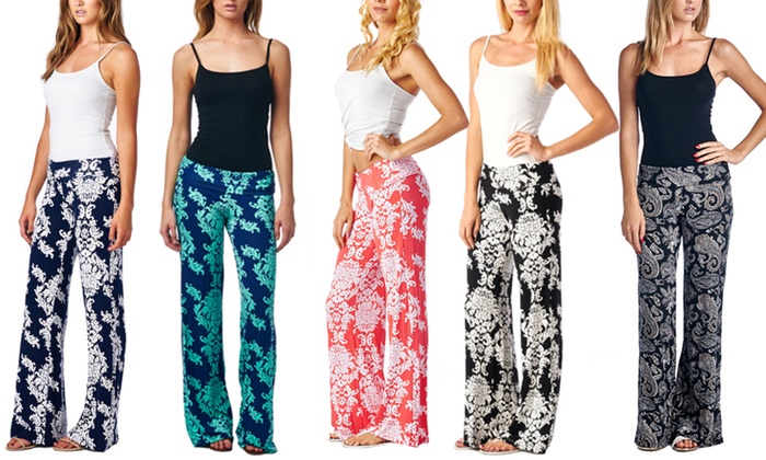 Women’s Print Palazzo Pants for just $13.99 (Reg. $49.99) *Today Only ...