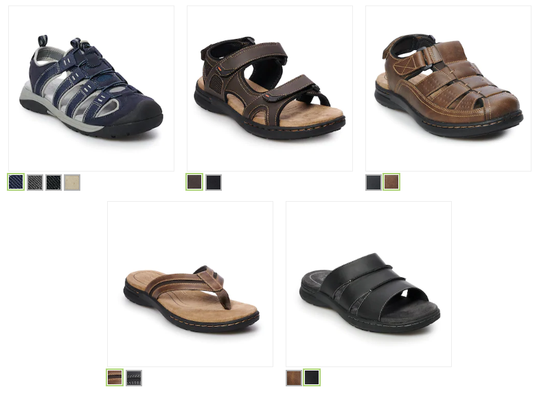 croft and barrow mens sandals