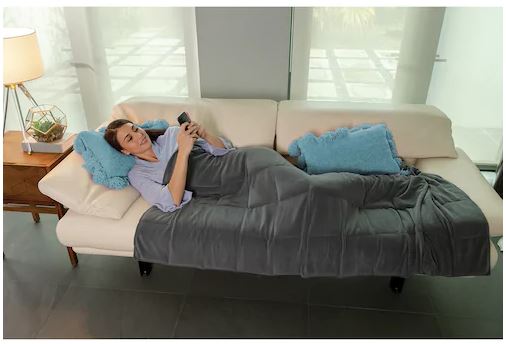 Sharper Image Calming Comfort Weighted Blankets, 15lbs $106.39 + $20