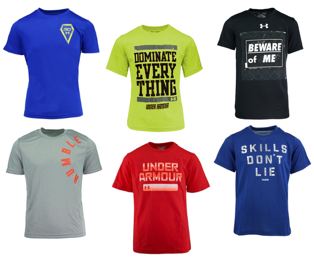 2 Under Armour Boys' Graphic Tees for 