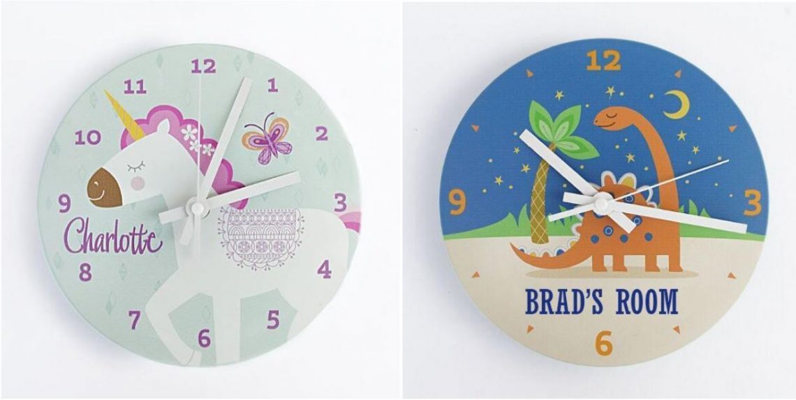 Personalized Kids Wall Clock for 14.39 Shipped (Reg 29.99) Utah