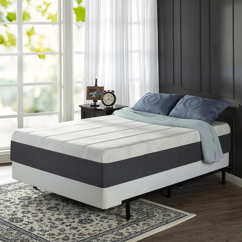 Zinus Night Therapy 13.5″ ADAPTIVE Memory Foam King Mattress and BiFold