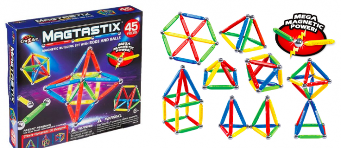 Magtastix 45 Piece Balls and Rods Magnetic Set for $11.49 (Reg. $19 ...