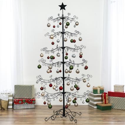 6ft Wrought Iron Ornament Display Christmas Tree for $71.98 Shipped ...