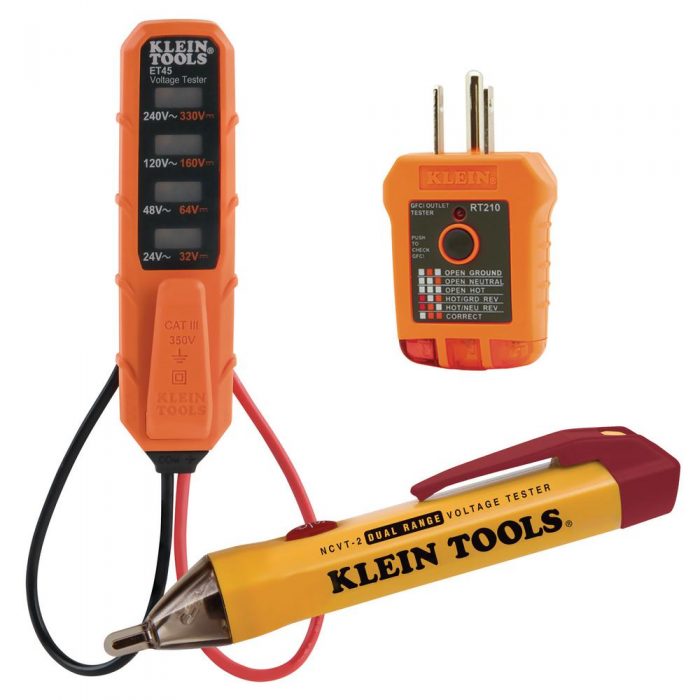 AC/DC Voltage Tester, Dual-Range Non-Contact Voltage Tester and Outlet