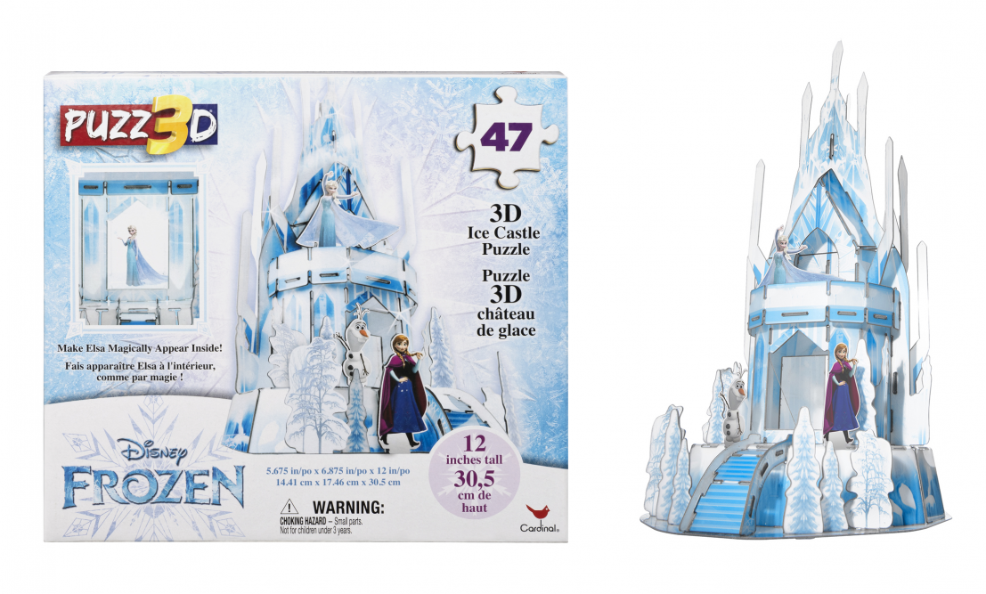 Disney Frozen 3D Elsa Hologram Ice Castle Puzzle 47 Pieces 12 in Tall Ages 3+ 