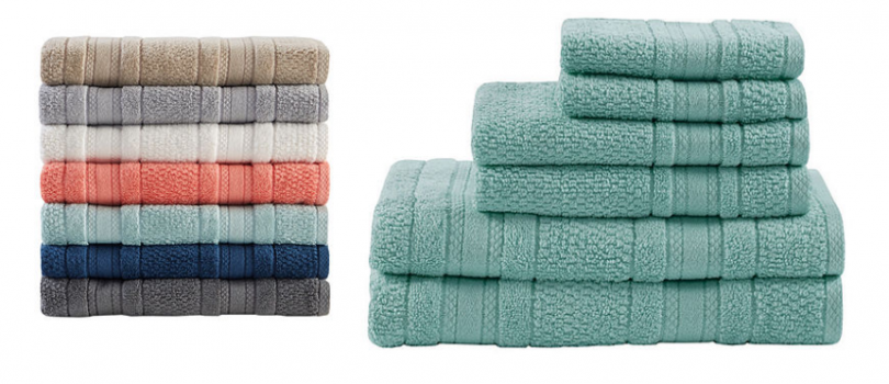 Remy Cotton Super Soft Solid 6-pc. Quick Dry Solid Bath Towel Set for ...