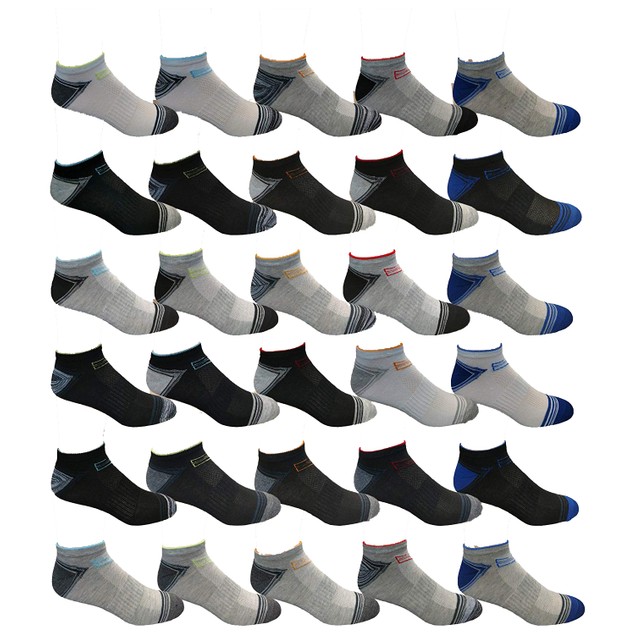 30 Pairs Men’s Assorted Low Cut Socks for $21.99 + FREE Shipping (Reg ...