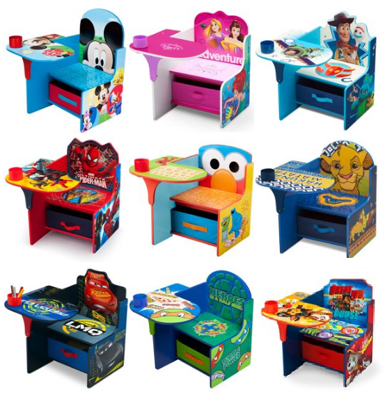 childrens chair desk with storage