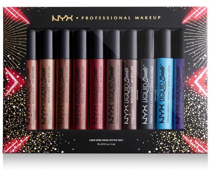 NYX Professional Makeup 10Pc. Love Lust Disco Liquid Suede Lipstick