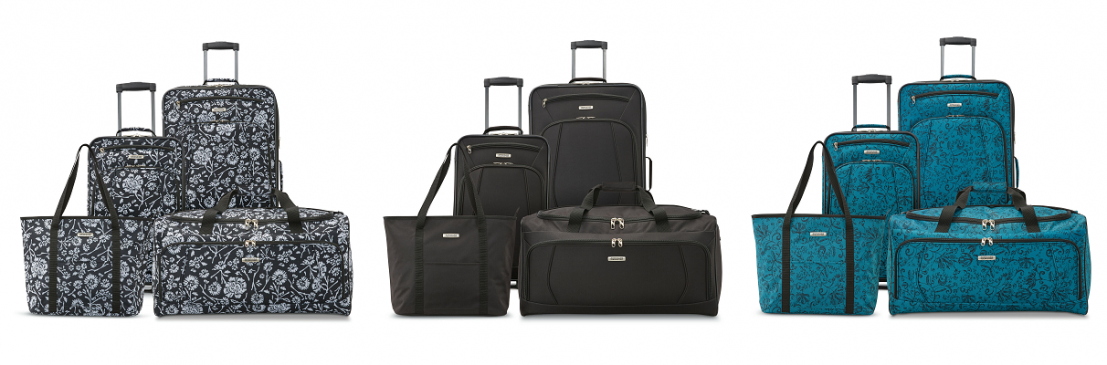 american tourister 4 piece luggage set