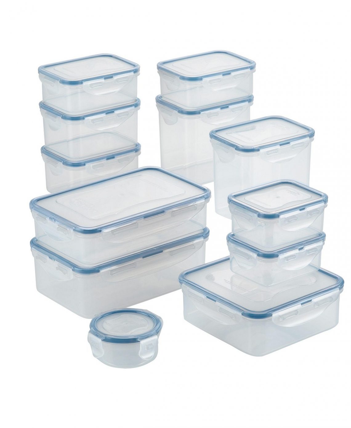 Lock n Lock Easy Essentials Basics 24Pc. Food Storage Container Set