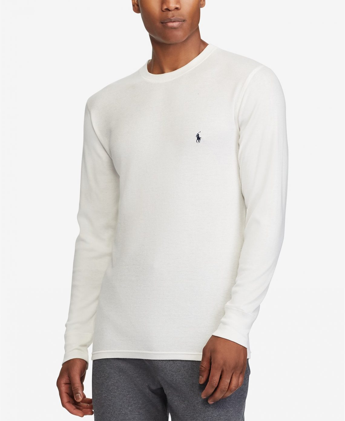 Polo Ralph Lauren Men’s Waffle-Knit Thermal Pajama Shirt for only $21. ...