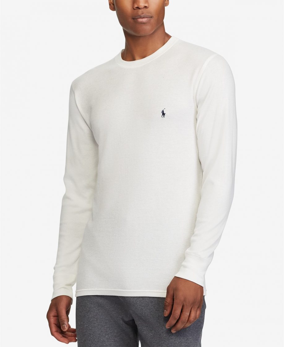 Polo Ralph Lauren Men’s Waffle-Knit Thermal Pajama Shirt for only $21.