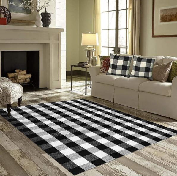 Buffalo Plaid Rug Mat, 48″x60″ for 44.95 + FREE Shipping (Reg 79.98