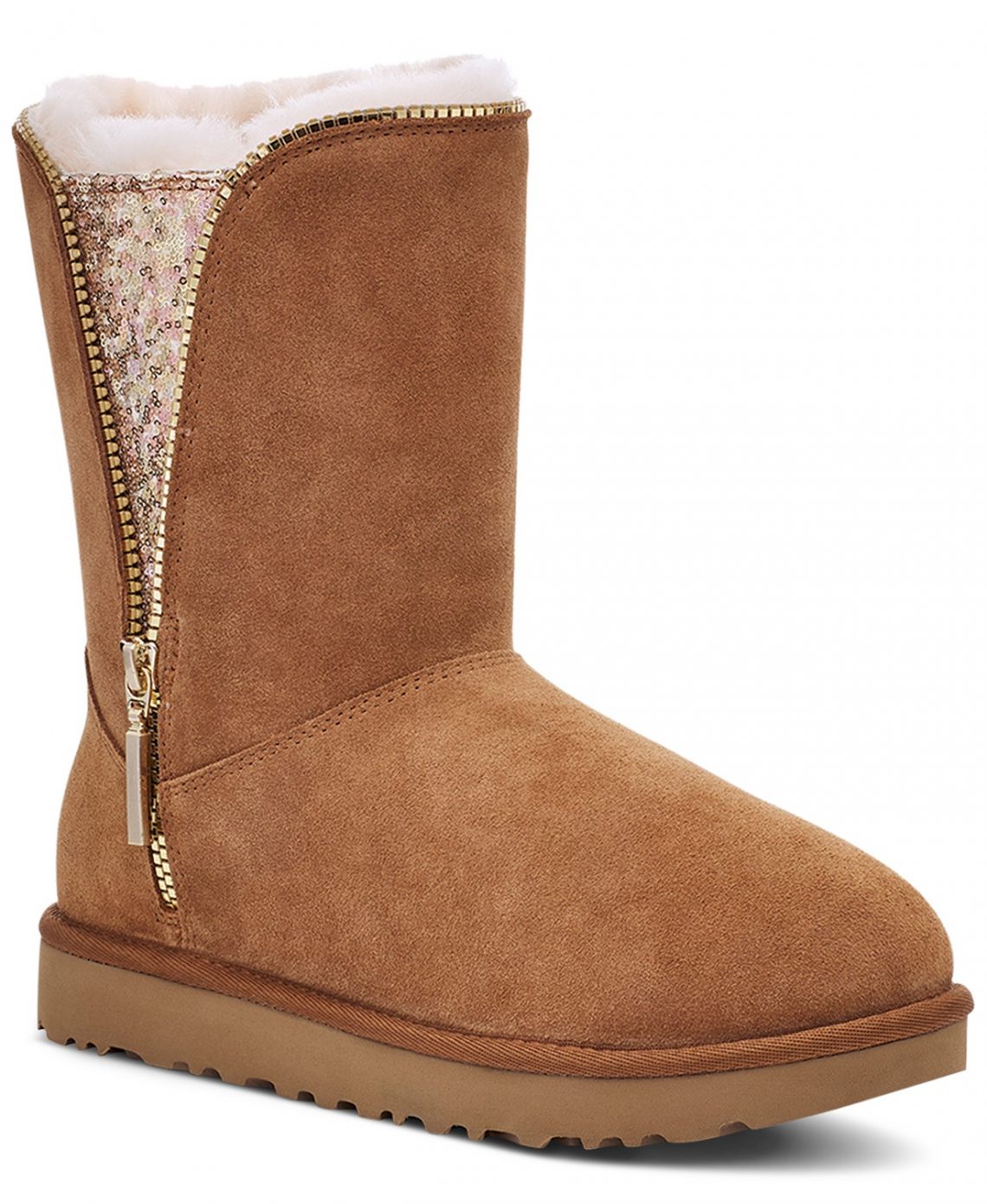 UGG Classic Sequin Zip Booties for just 127.50 (Reg. 170) + Free