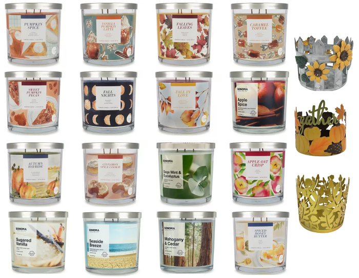 SONOMA Goods for Life 14oz. Candle Jars or Candle Sleeves from 5.59