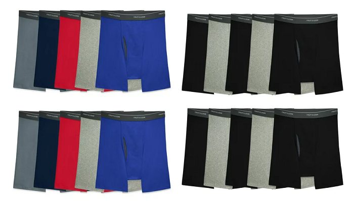 Fruit of the Loom Men's CoolZone Fly Boxer Briefs, Super Value 10 Pack for  $18.98!