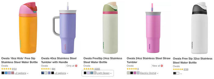 Owala Freesip 24oz Stainless Steel Water Bottle - Electric Orchid : Target